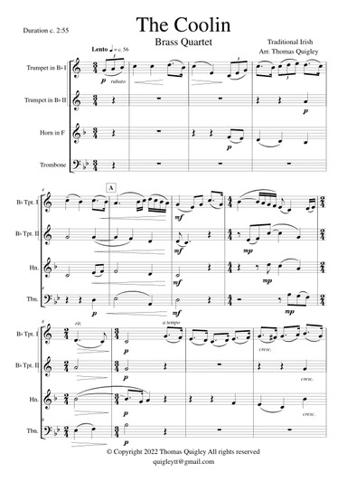 The Coolin (arr. Thomas Quigley)