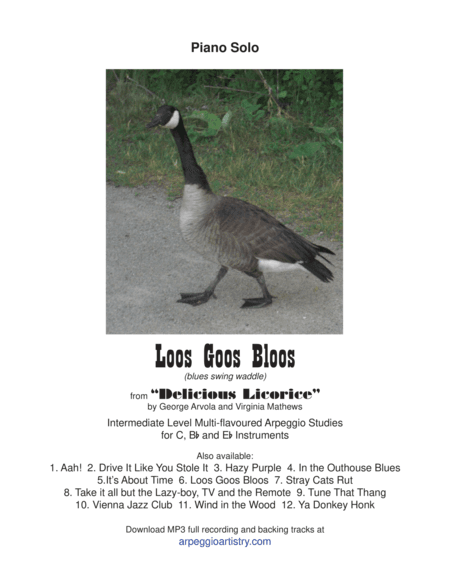Loos Goos Bloos, Piano Solo