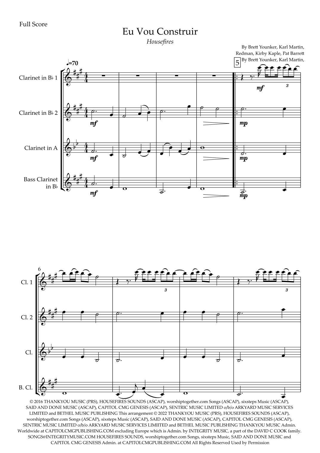 Build My Life (arr. Fabio Britto)