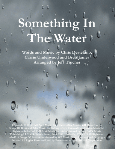 Something In The Water (arr. Jeff Tincher)