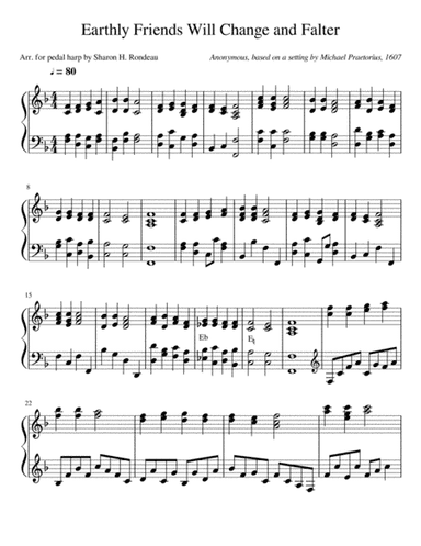 Earthly Friends Will Change and Falter (arr. Sharon Hanjian Rondeau)