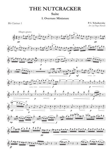 "Miniature Overture" from Nutcracker Suite for Clarinet Quartet (arr. Diego Marani)