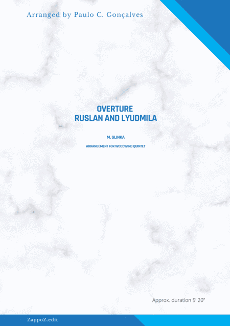 OVERTURE  RUSLAN AND LYUDMILA - M. GLINKA (arr. Paulo C. Gonçalves)