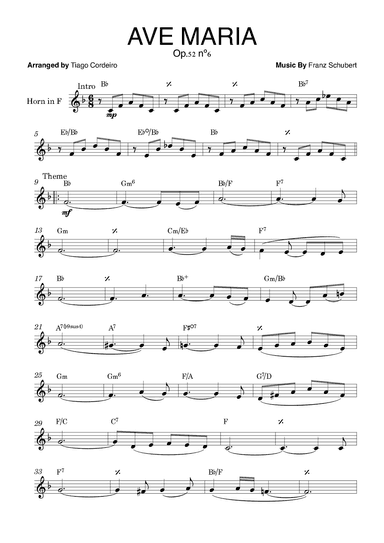 Ave Maria Op.52 nº6 (arr. Tiago Cordeiro)