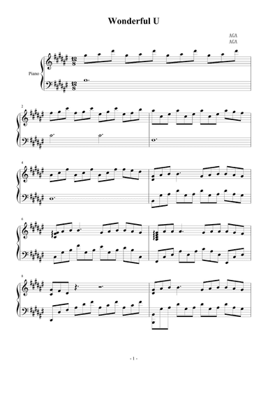 Wonderful U (arr. Aga)