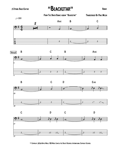 Blackstar (arr. Accubass)