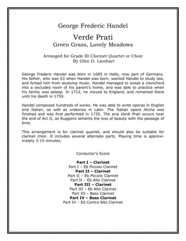 Verde Prati (arr. Glen D. Lienhart)