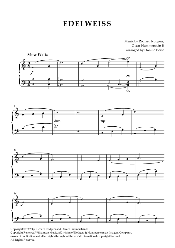 Edelweiss (arr. Danillo Porto)