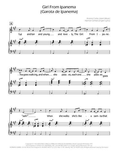 The Girl From Ipanema (garôta De Ipanema) (arr. Ygor Nunes)