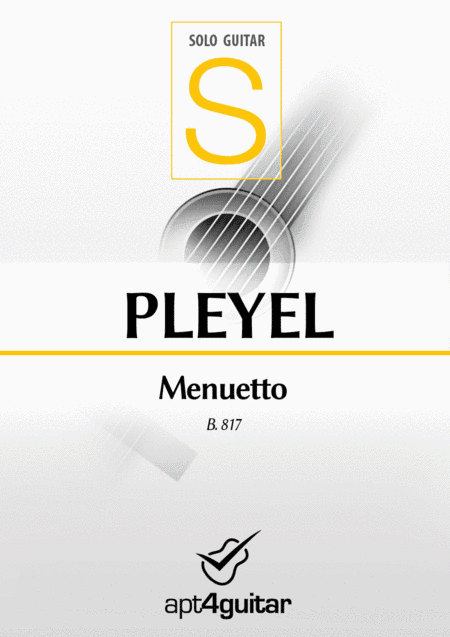 Menuetto B. 817 (arr. Roberto García)