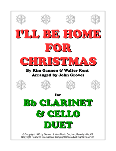 I'll Be Home For Christmas (arr. John Groves)