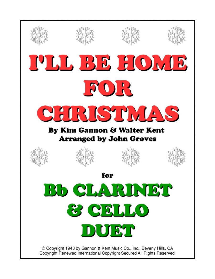 I'll Be Home For Christmas (arr. John Groves)