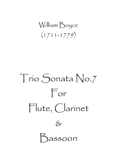 Trio Sonata No.7 (arr. Spence Bundy)
