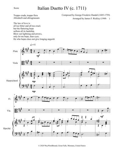 Italian Duetto 4 (arr. James F. Rickley)