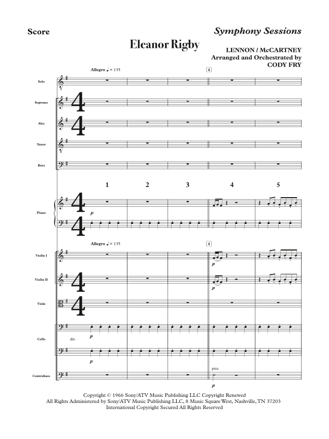 Eleanor Rigby (arr. Cody Fry)