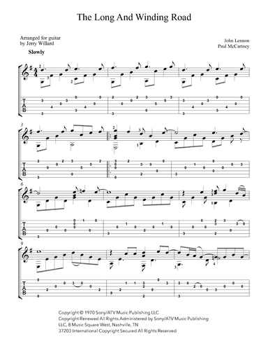 The Long And Winding Road (arr. Jerry Willard)