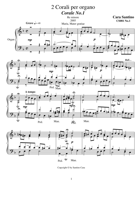 2 Chorales for organ - CS081
