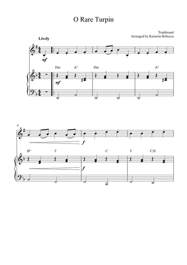 O Rare Turpin (arr. Kaiserin Rebecca)