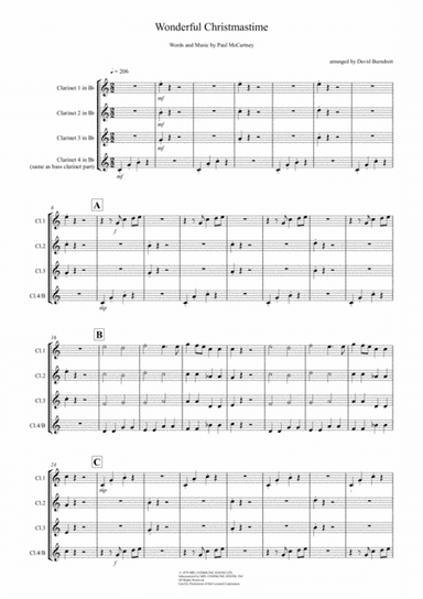 Wonderful Christmastime (arr. David Burndrett)