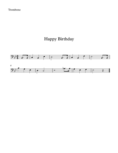 Happy Birthday for Beginners (arr. SongBird Music)