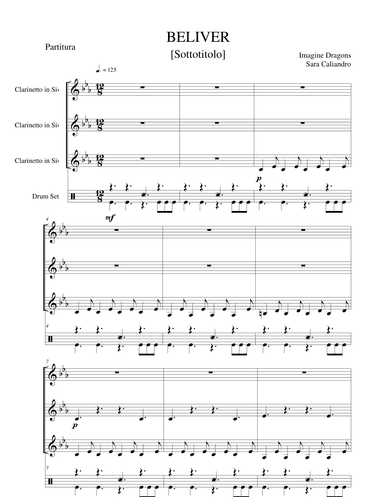 Believer (arr. Sara Caliandro)