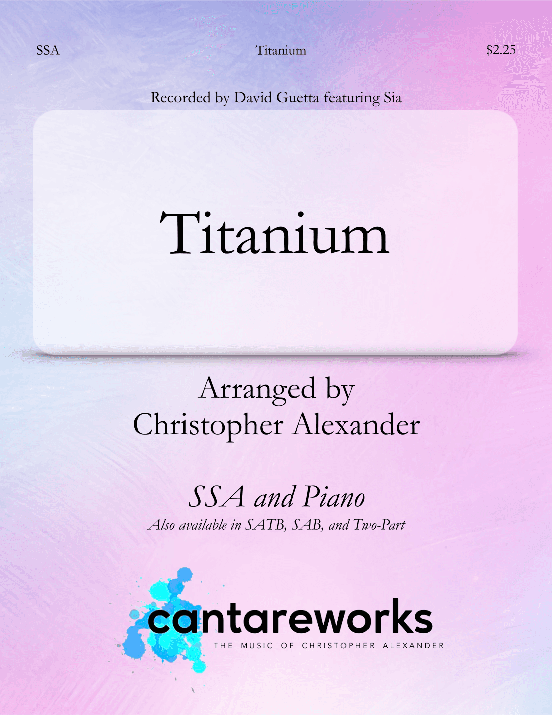 Titanium (arr. Christopher Alexander)