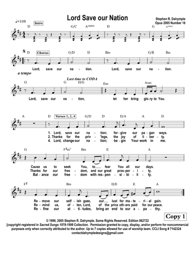 Lord Save Our Nation