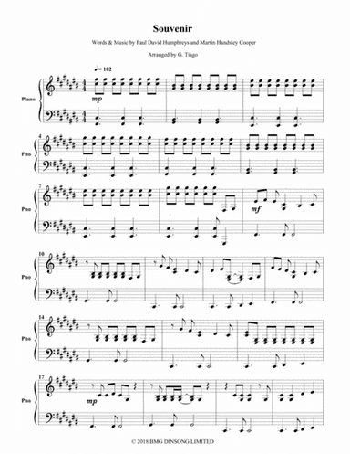 Souvenir (arr. G. Tiago)