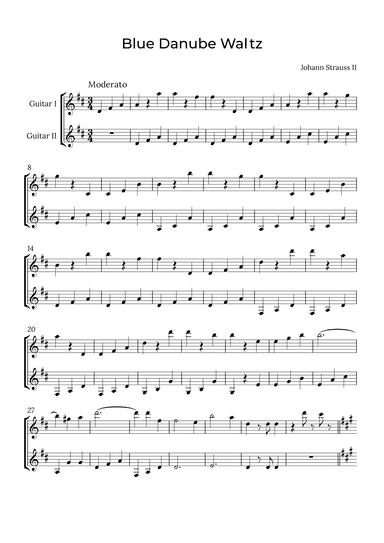 Blue Danube Waltz (arr. Alex Nunes Rodrigues)