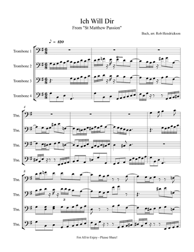 Ich Will Dir Mein Herze Schenken (arr. Robert Hendrickson)