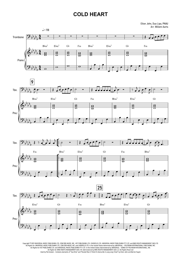 Cold Heart (pnau Remix) (arr. Willem Aarts)