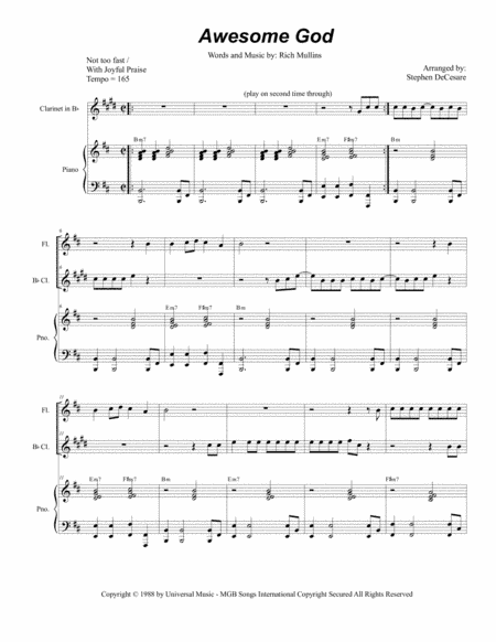 Awesome God (arr. Stephen DeCesare)