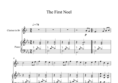 The First Noel (Clarinet + Piano) (arr. Digital Book Music)