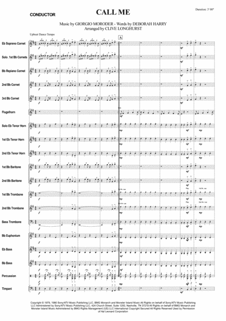 Call Me (arr. Clive Longhurst)