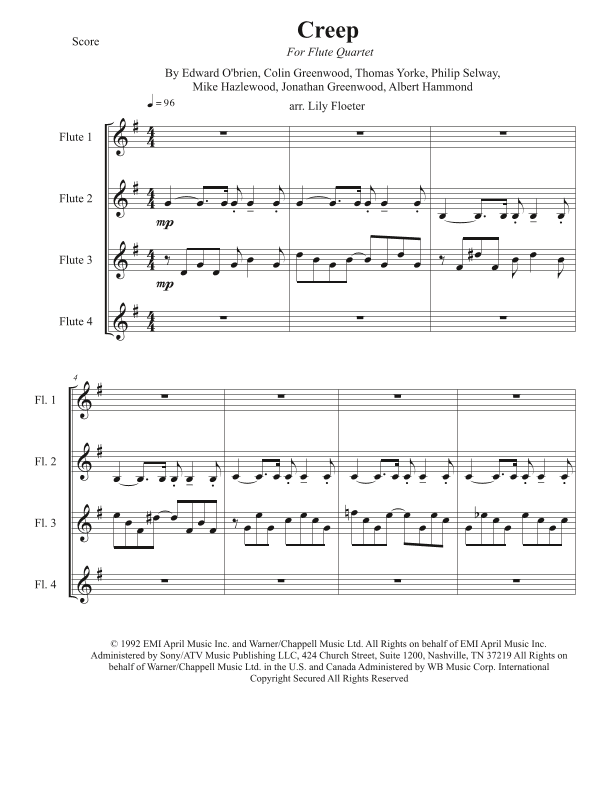 Creep (arr. Lily Floeter)