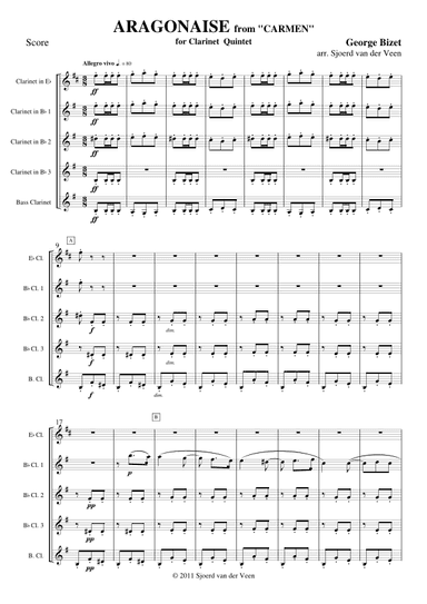 Aragonaise from "Carmen" (arr. Sjoerd van der Veen)