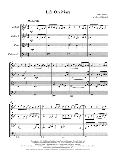 Life On Mars (arr. Lee Mitchell)
