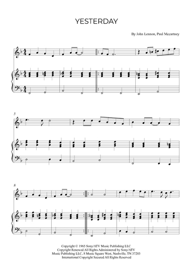 Yesterday (arr. Alex Nunes Rodrigues)