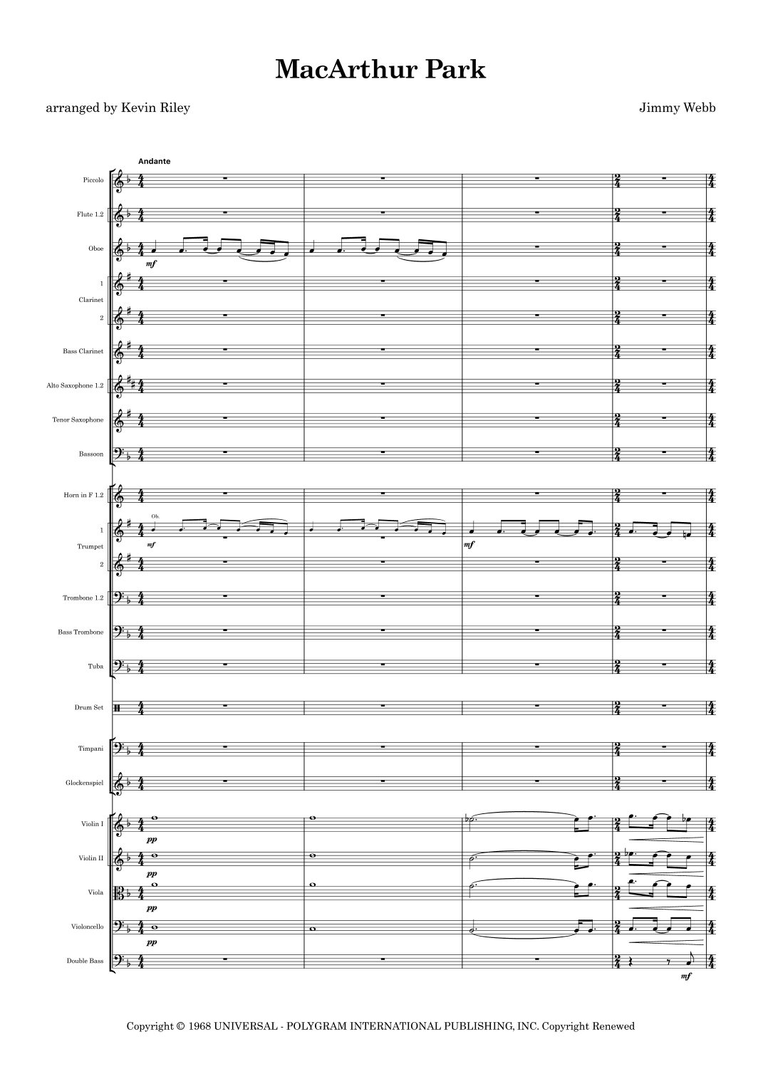 Macarthur Park (arr. Kevin Riley)