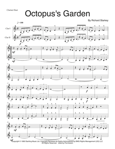 Octopus's Garden (arr. P. R. Frederick)