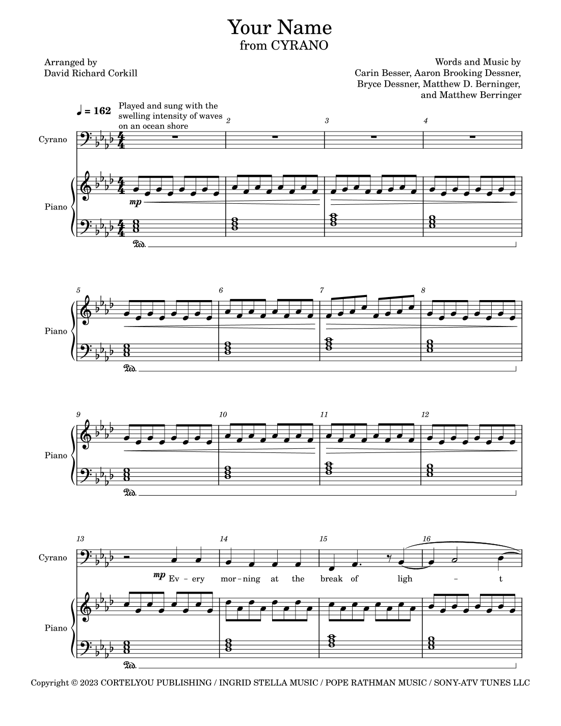 Your Name (arr. David Richard Corkill)