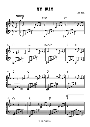 My Way (arr. La Rosa Piano Studio)