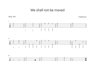 We shall not be moved (arr. Bettina Schipp)