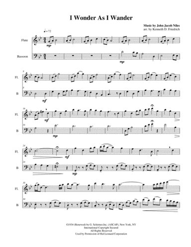 I Wonder As I Wander (arr. Kenneth D. Friedrich)