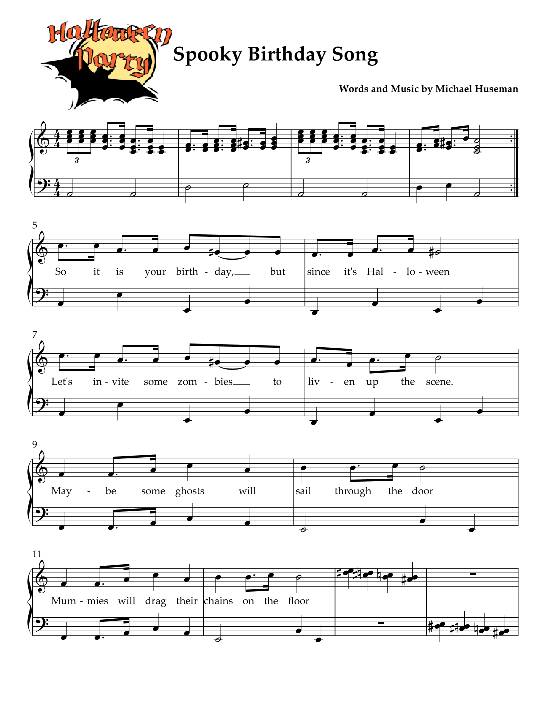 Spooky Birthday Song