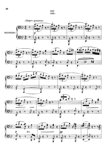 Dvorak Symphony  No.8  III, IV, for piano duet(1 piano, 4 hands), PD804 (arr. Fukuhara)