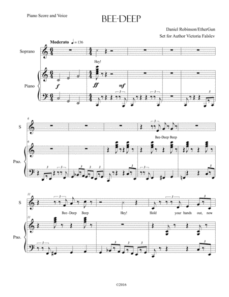 Beedeep's song sheet music