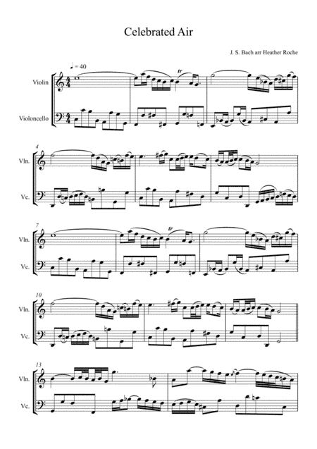 Celebrated Air (arr. Heather Roche)