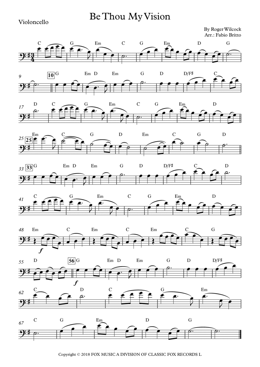Be Thou My Vision (arr. Fabio Britto)
