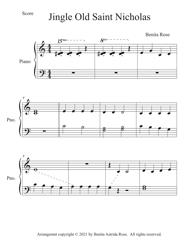 Jingle Old Saint Nicholas (Jingle Bells/Jolly Old Saint Nicholas